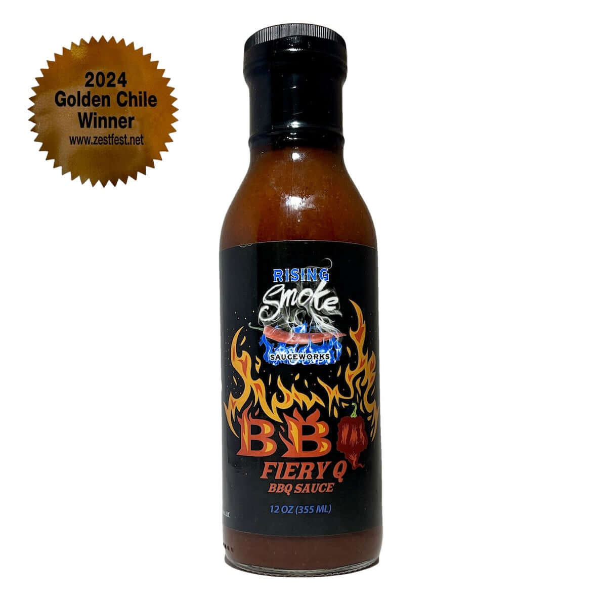Fiery Q Hot Carolina Reaper BBQ Sauce Rising Smoke Sauceworks