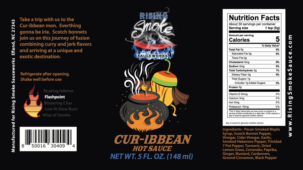 Cur-ibbean Product Label