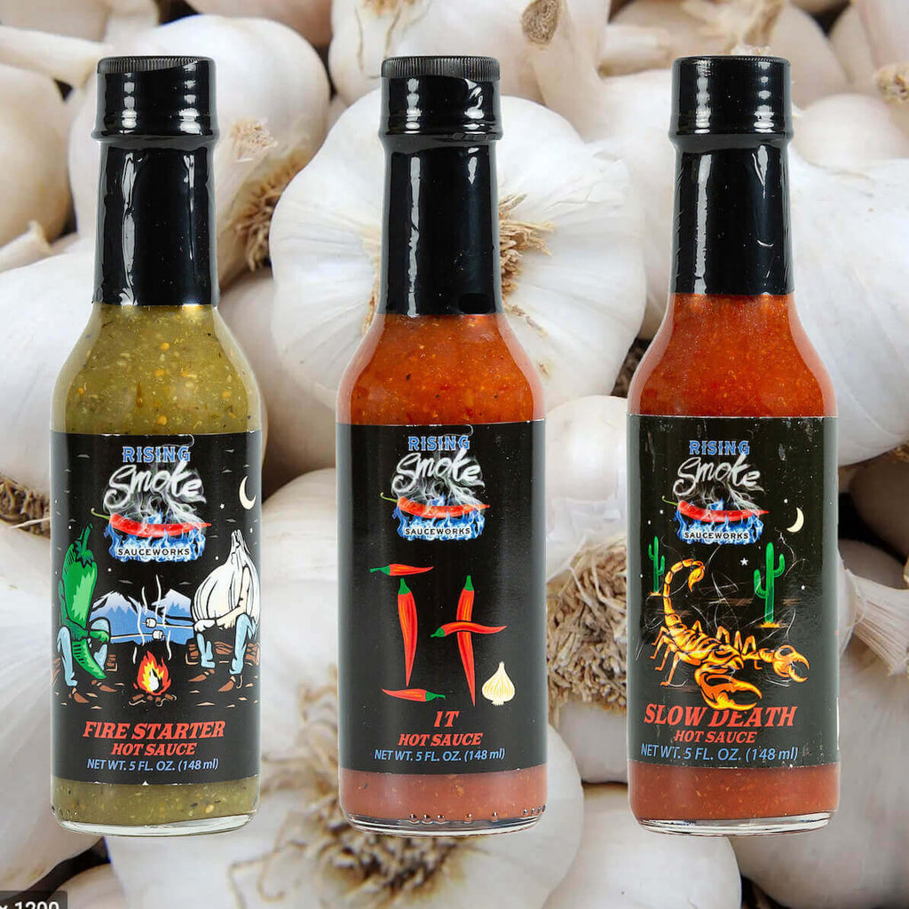 Garlic Lover 3 Pack Fire Starter It Smoldering Embers.  Award winning.  Flavor packed.  Gluten Free.  All Natural. 