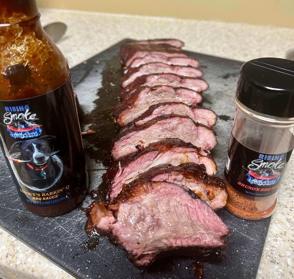 Smokys Barkin Q Mild Mesquite BBQ Sauce.  All natural, gluten free, smoked ribs