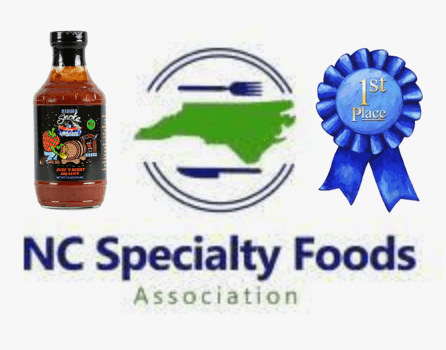 Buzz'N Berry Mild Strawberry Bourbon BBQ Sauce.  Award Winning.  Gluten Free.  All Natural.