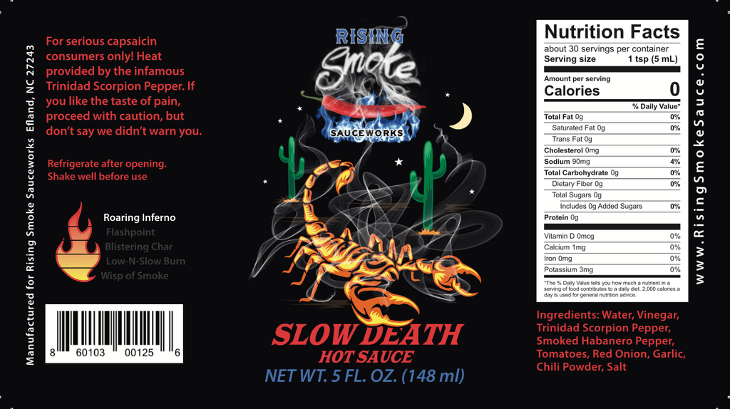 Slow Death Product Label