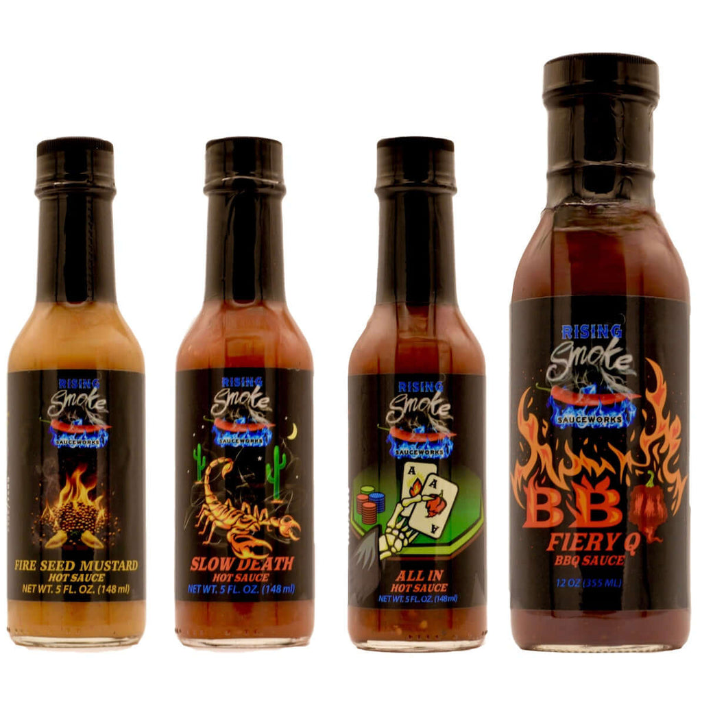 Rising Smoke Sauceworks Award Winning Hot Sauces
