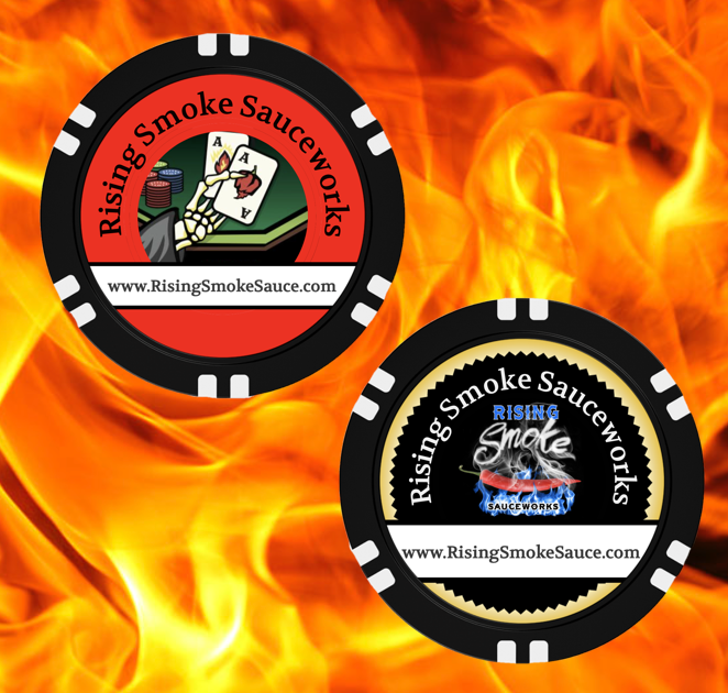 Rising Smoke Sauceworks Poker Chip